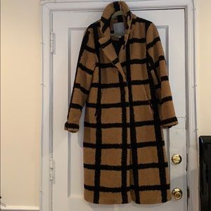 Anthropologie Berber-Checked Coat